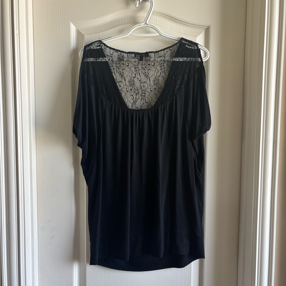 Express Black Relaxed Blouse